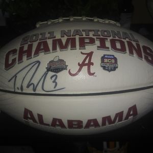 Signed Trent Richardson championship Alabama ball